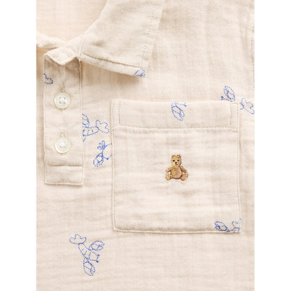 Toddler & Cotton Gauze Print Polo Shirt Shirt