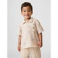 Toddler & Cotton Gauze Print Polo Shirt Shirt