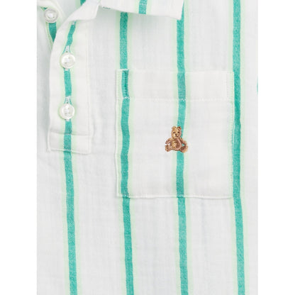 Toddler & Cotton Gauze Print Polo Shirt Shirt