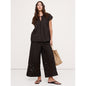 Women's The Pull-On Wide-Leg Ankle Pant In Embroidered Poplin