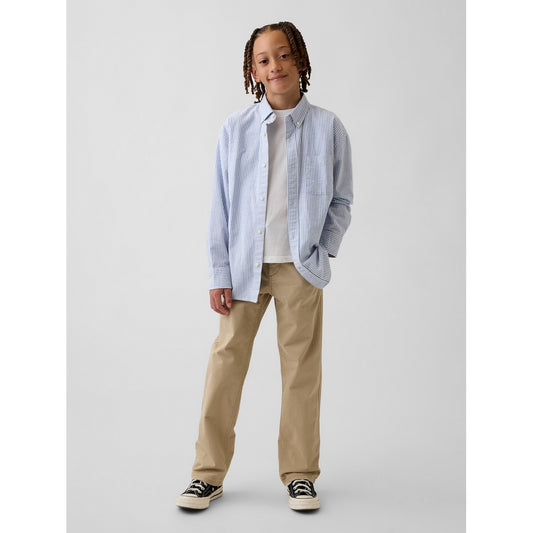 Boys' Modern Uniform Relaxed Straight Khakis