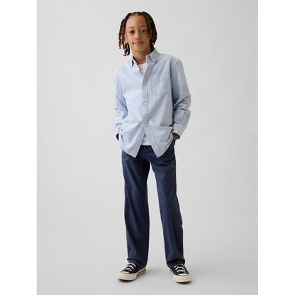 Boys' Modern Uniform Relaxed Straight Khakis