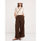 Women's High-Rise Wide-Leg Linen Pull-On Ankle Pant