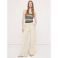 Women's Wide-Leg Tencel™-Linen Pant With Foldover Waistband