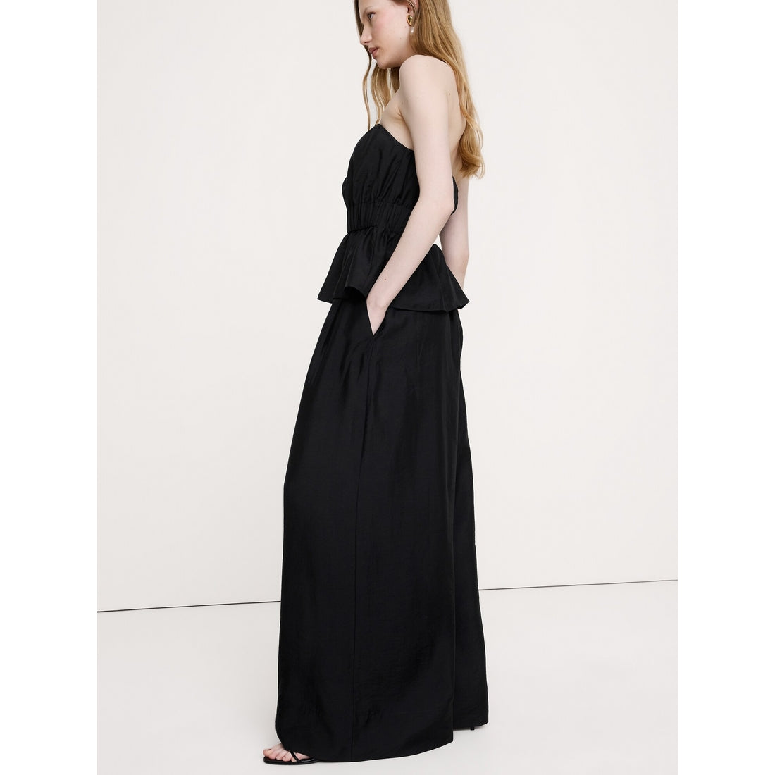 Women's High-Rise Wide-Leg Tencel™-Nylon Palazzo Pant