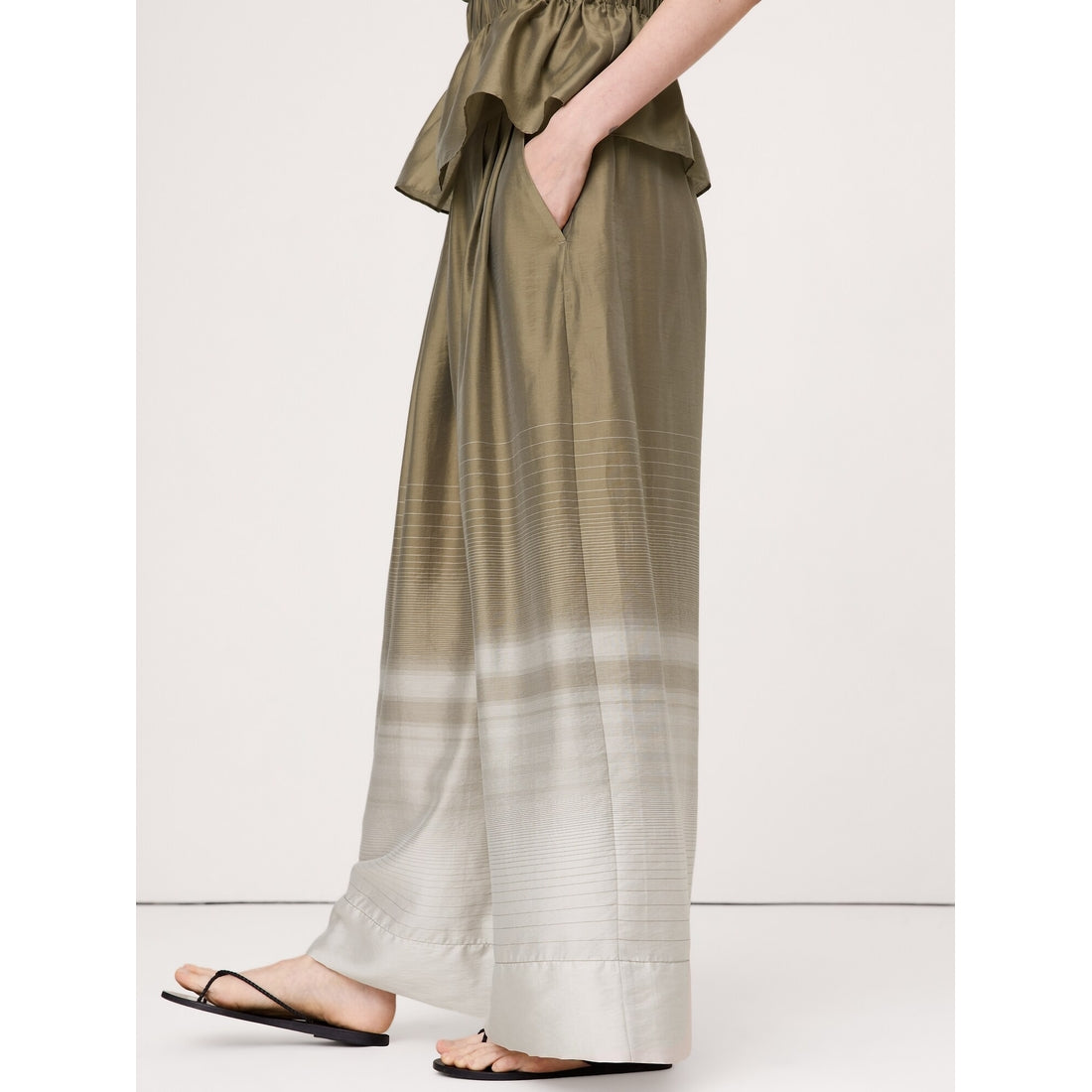 Women's High-Rise Wide-Leg Tencel™-Nylon Palazzo Pant