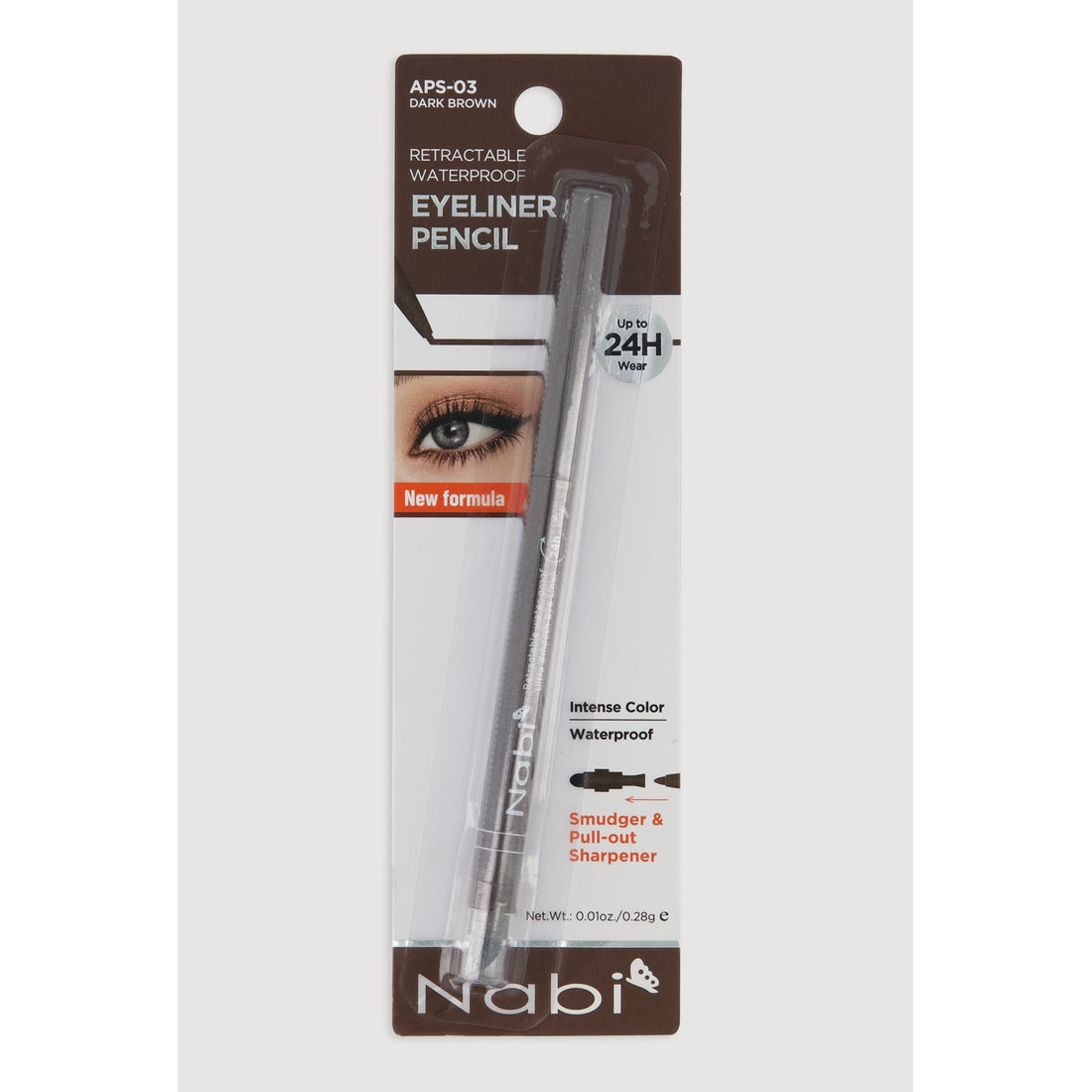 Womens Retractable Waterproof Eyeliner Pencil