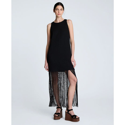 Kenneth Cole Women's Fringe-Hem Mini Sleeveless Shift Dress