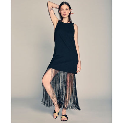 Kenneth Cole Women's Fringe-Hem Mini Sleeveless Shift Dress