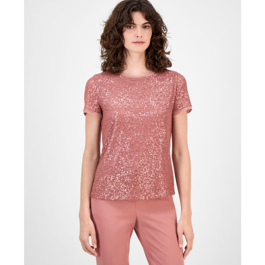 Anne Klein Women's Sequined T-Shirt