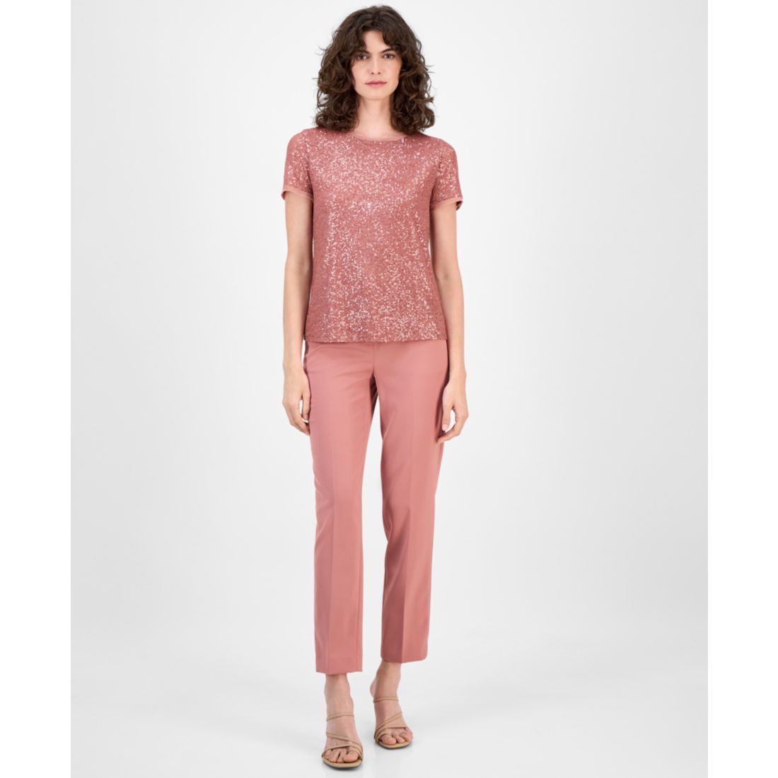 Anne Klein Women's Sequined T-Shirt