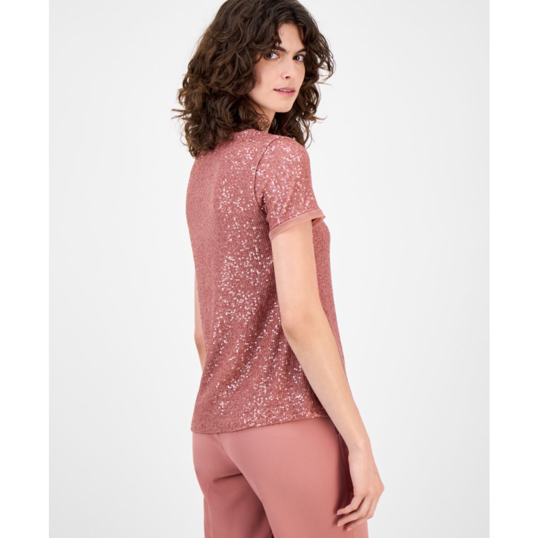 Anne Klein Women's Sequined T-Shirt