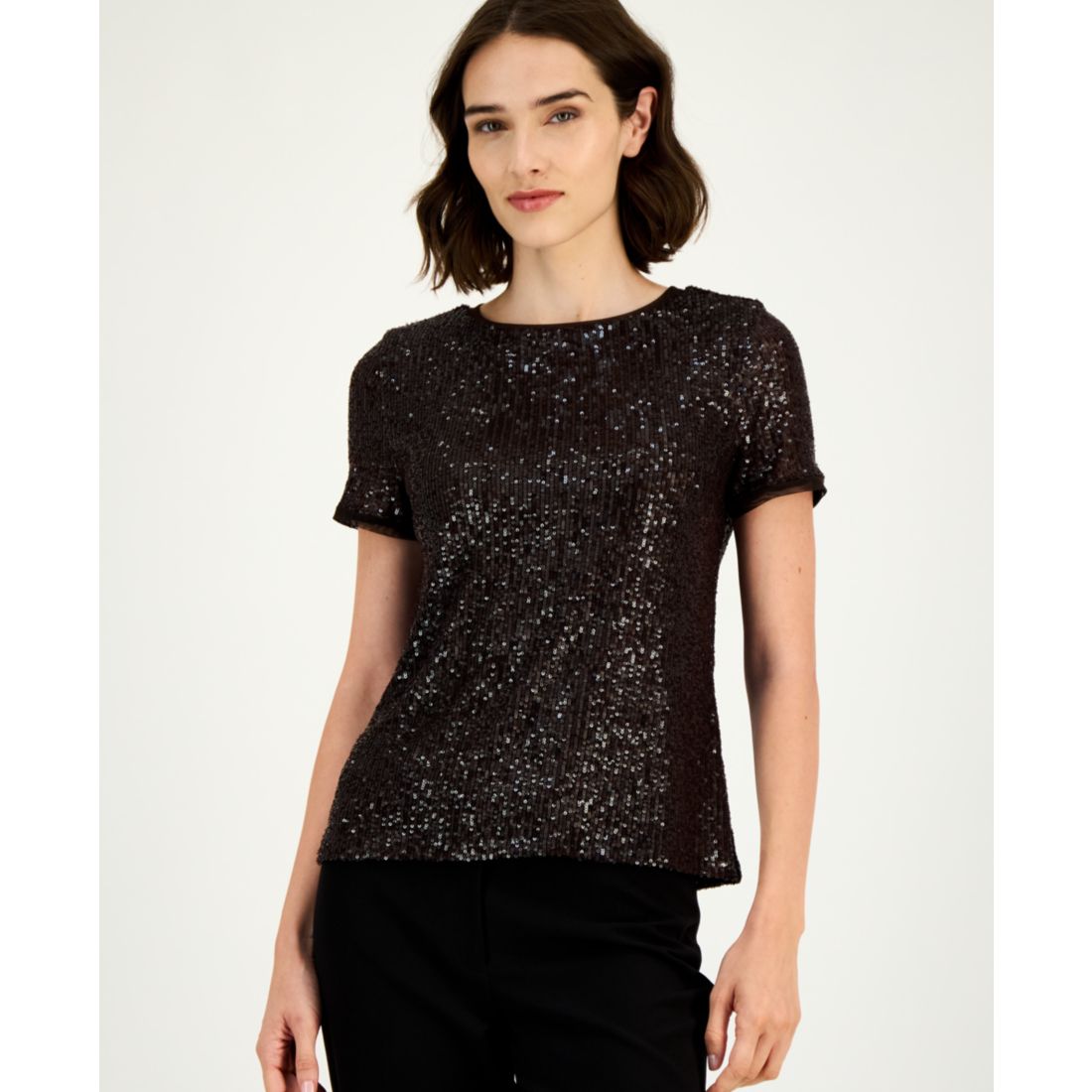 Anne Klein Women's Sequined T-Shirt