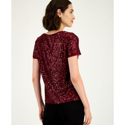 Anne Klein Women's Sequined T-Shirt