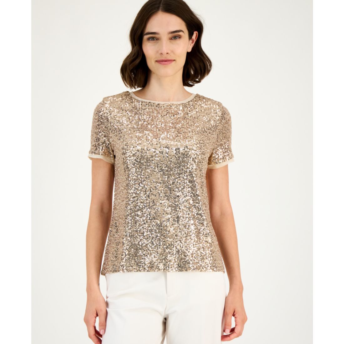 Anne Klein Women's Sequined T-Shirt