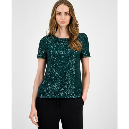 Anne Klein Women's Sequined T-Shirt
