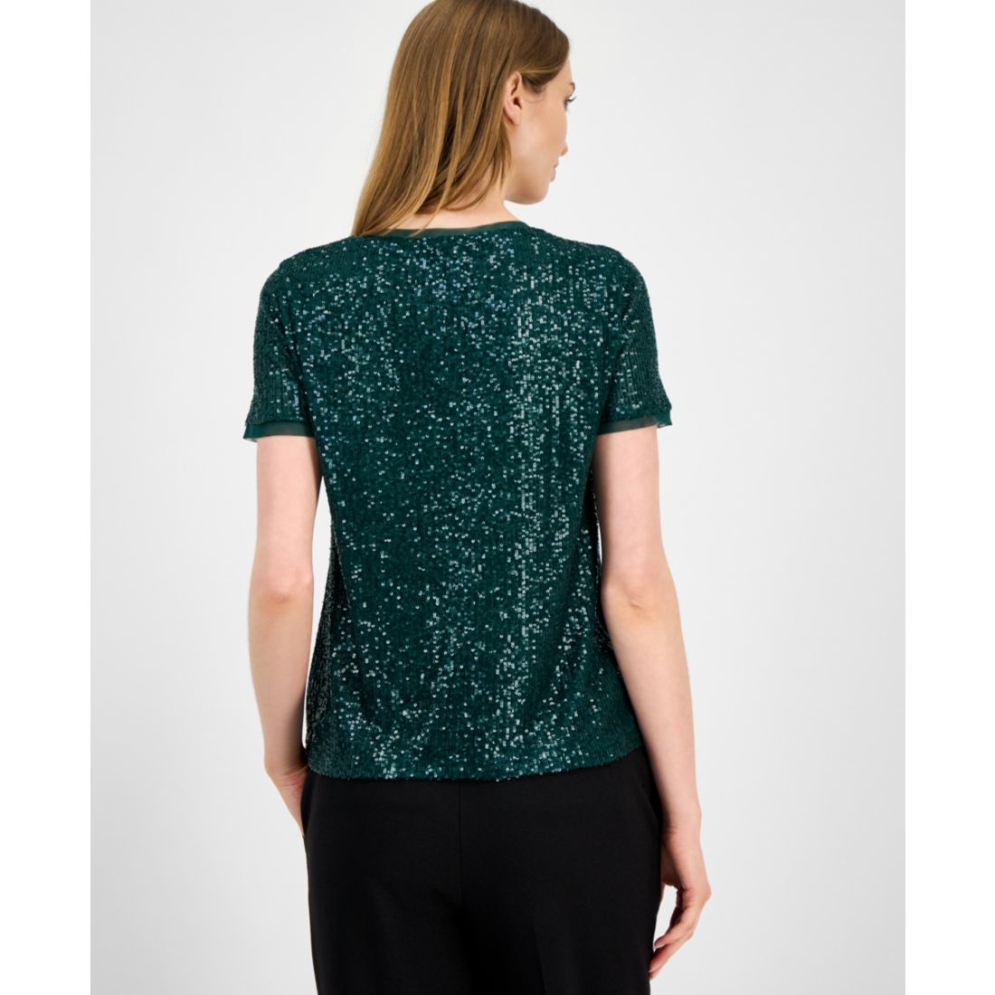 Anne Klein Women's Sequined T-Shirt