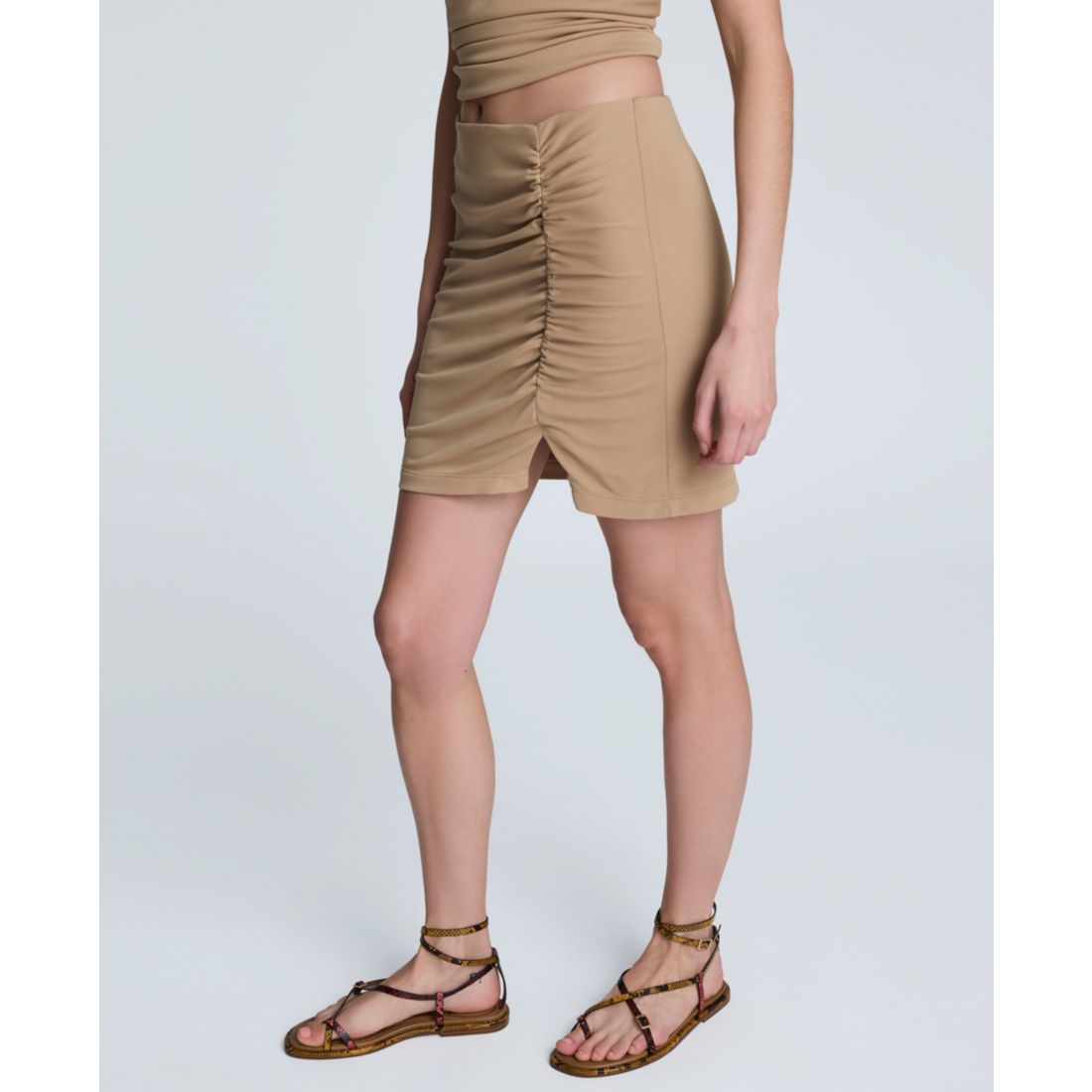 Kenneth Cole Women's Pull On Ruched Mini Skirt