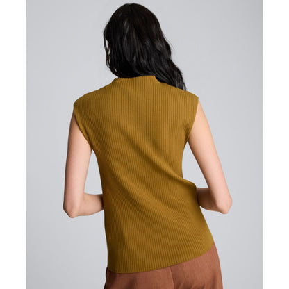 Kenneth Cole Women's Large Chevron Stitch Tank Sweater