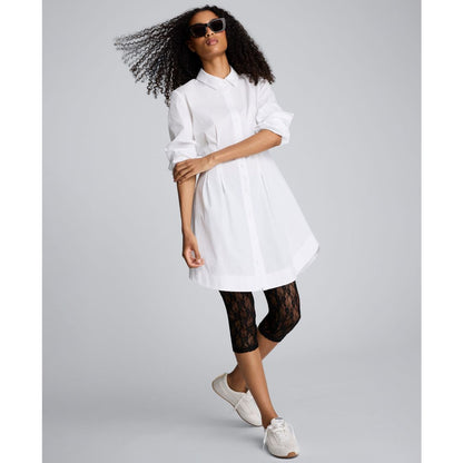 Kenneth Cole Women's Blouson Sleeves Mini Shirt Dress