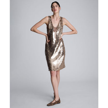 Kenneth Cole Women's Sleeveless V-Neck Short Dress