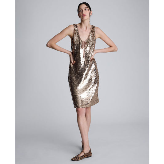Kenneth Cole Women's Sleeveless V-Neck Short Dress