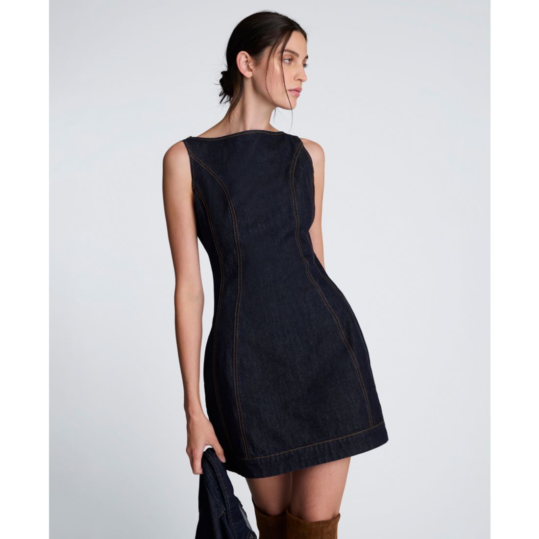 Kenneth Cole Women's Hourglass Sleeveless Sheath Mini Dress