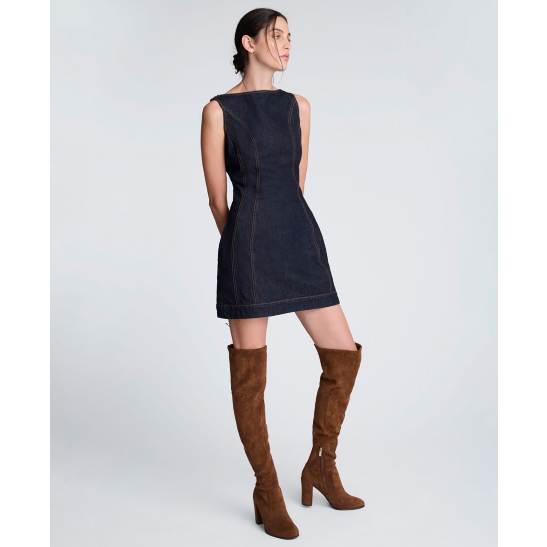 Kenneth Cole Women's Hourglass Sleeveless Sheath Mini Dress