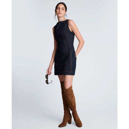 Kenneth Cole Women's Hourglass Sleeveless Sheath Mini Dress