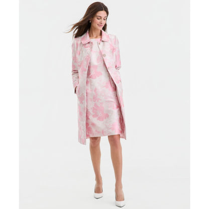 Kasper Women's Floral Jacquard Empire-Seam Dress, Regular & Petite