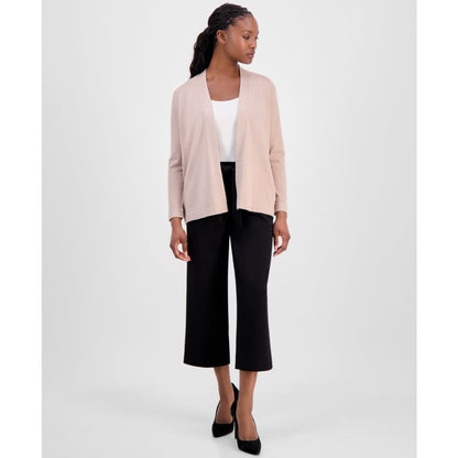 Anne Klein Essentials Petite Chatham Open-Front Cardigan