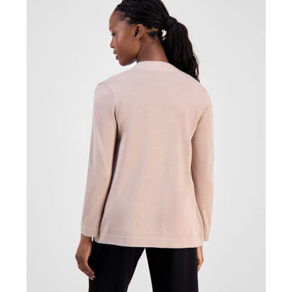 Anne Klein Essentials Petite Chatham Open-Front Cardigan