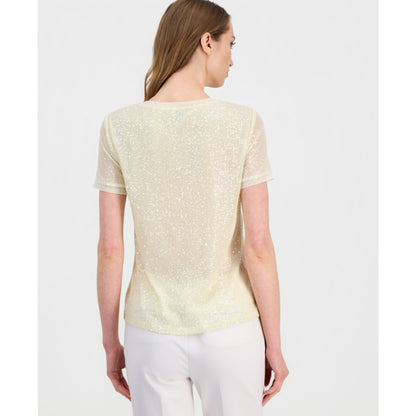Anne Klein Women's Sequined T-Shirt