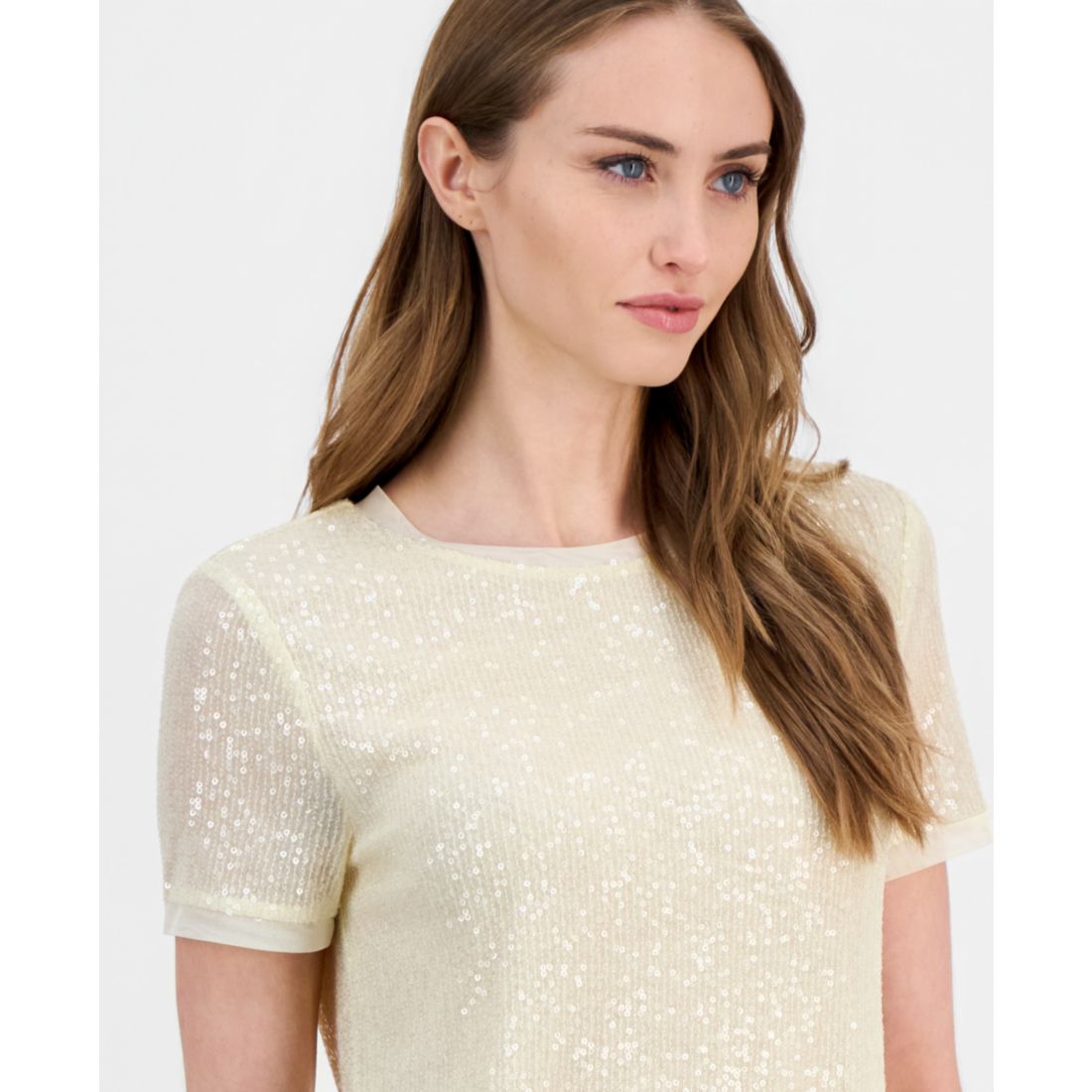 Anne Klein Women's Sequined T-Shirt