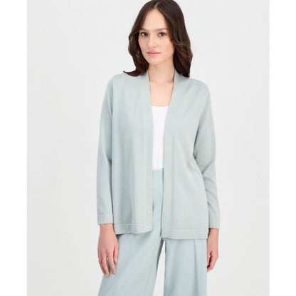 Anne Klein Essentials Petite Chatham Open-Front Cardigan