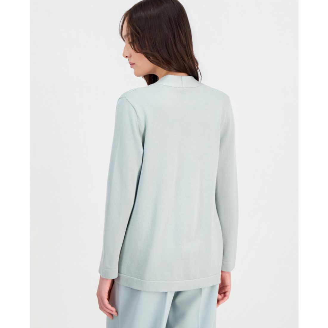 Anne Klein Essentials Petite Chatham Open-Front Cardigan