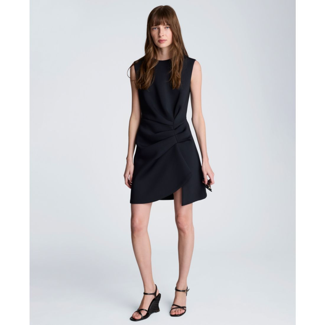 Kenneth Cole Women's Drape Pleated Short Dress