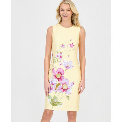 Anne Klein Women's Placed Floral Sheath Dress