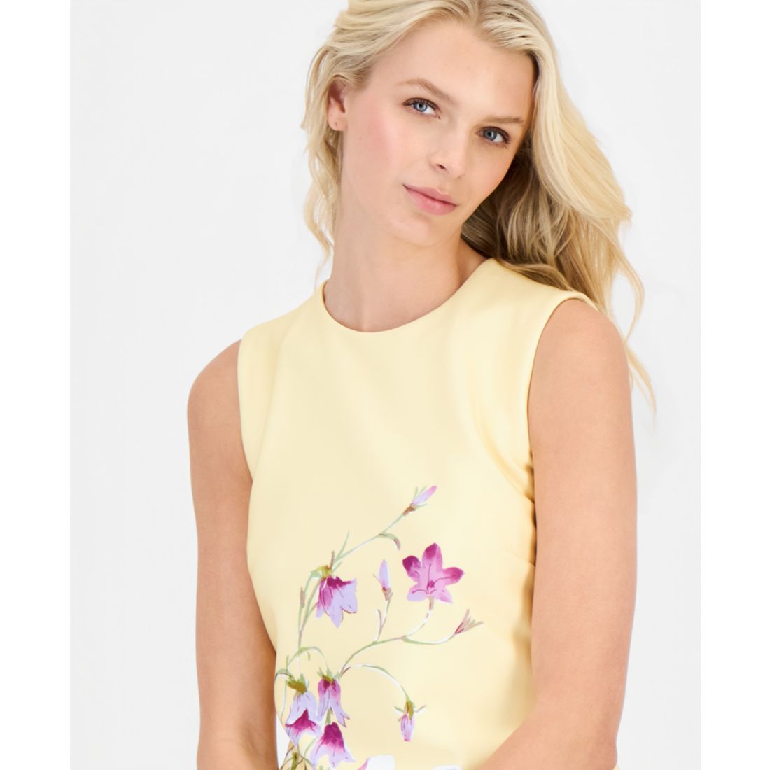 Anne Klein Women's Placed Floral Sheath Dress
