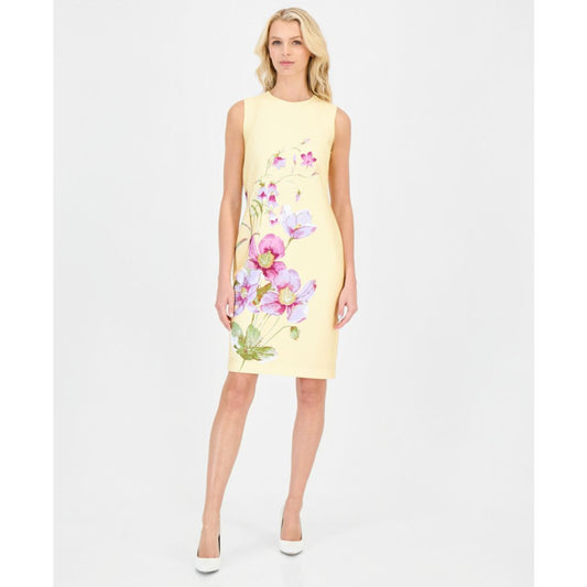 Anne Klein Women's Placed Floral Sheath Dress