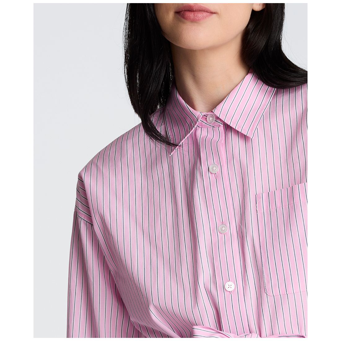 Kenneth Cole Women's Striped Mini Shirt Dress