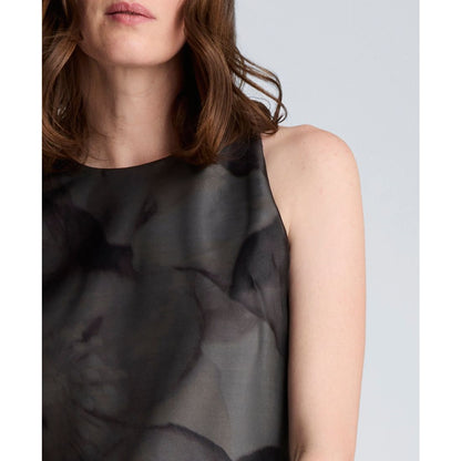 Kenneth Cole Women's Sleeveless Sheer Overlay Dress