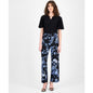 Anne Klein Petite Printed Wide-Leg Pants