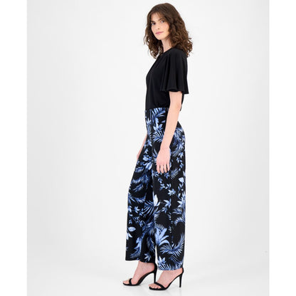 Anne Klein Petite Printed Wide-Leg Pants