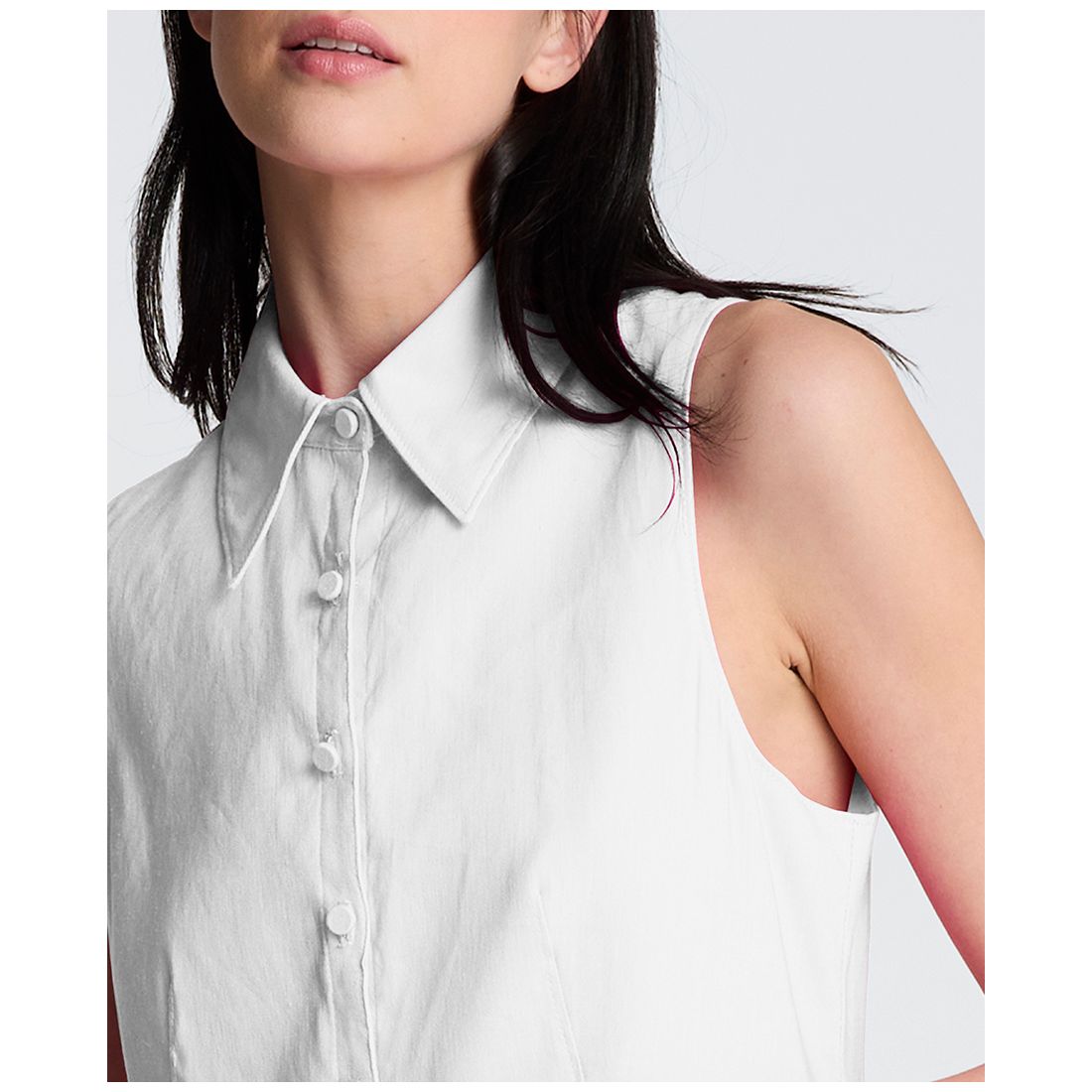 Kenneth Cole Women's Collared Neck Mini Shirt Dress