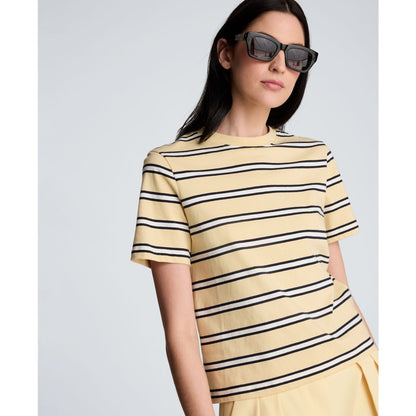 Kenneth Cole Women's Crewneck Striped T-Shirt