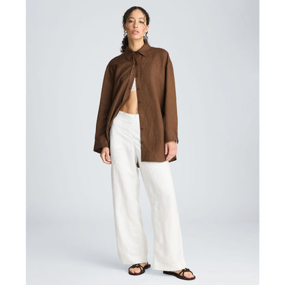 Kenneth Cole Women's Drop Shoulder Boyfriend Shirt