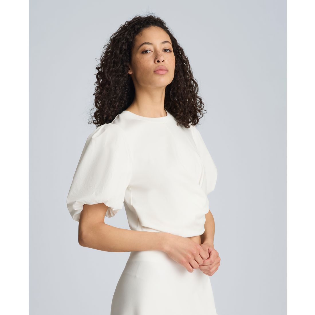 Kenneth Cole Women's Crewneck Wrap T-Shirt