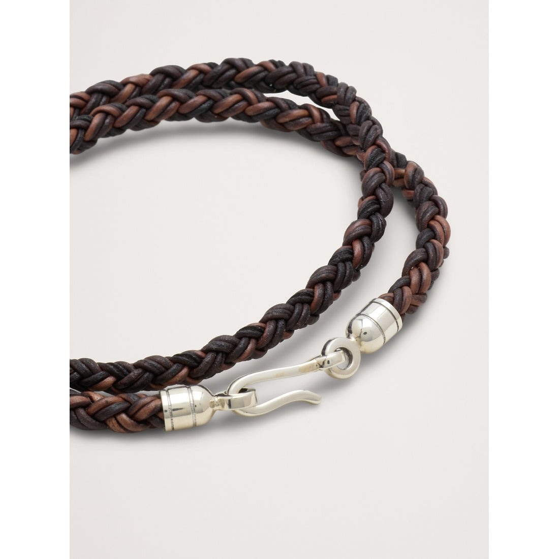 Men's Round Braid Leather Balinese Bracelet By Caputo & Co