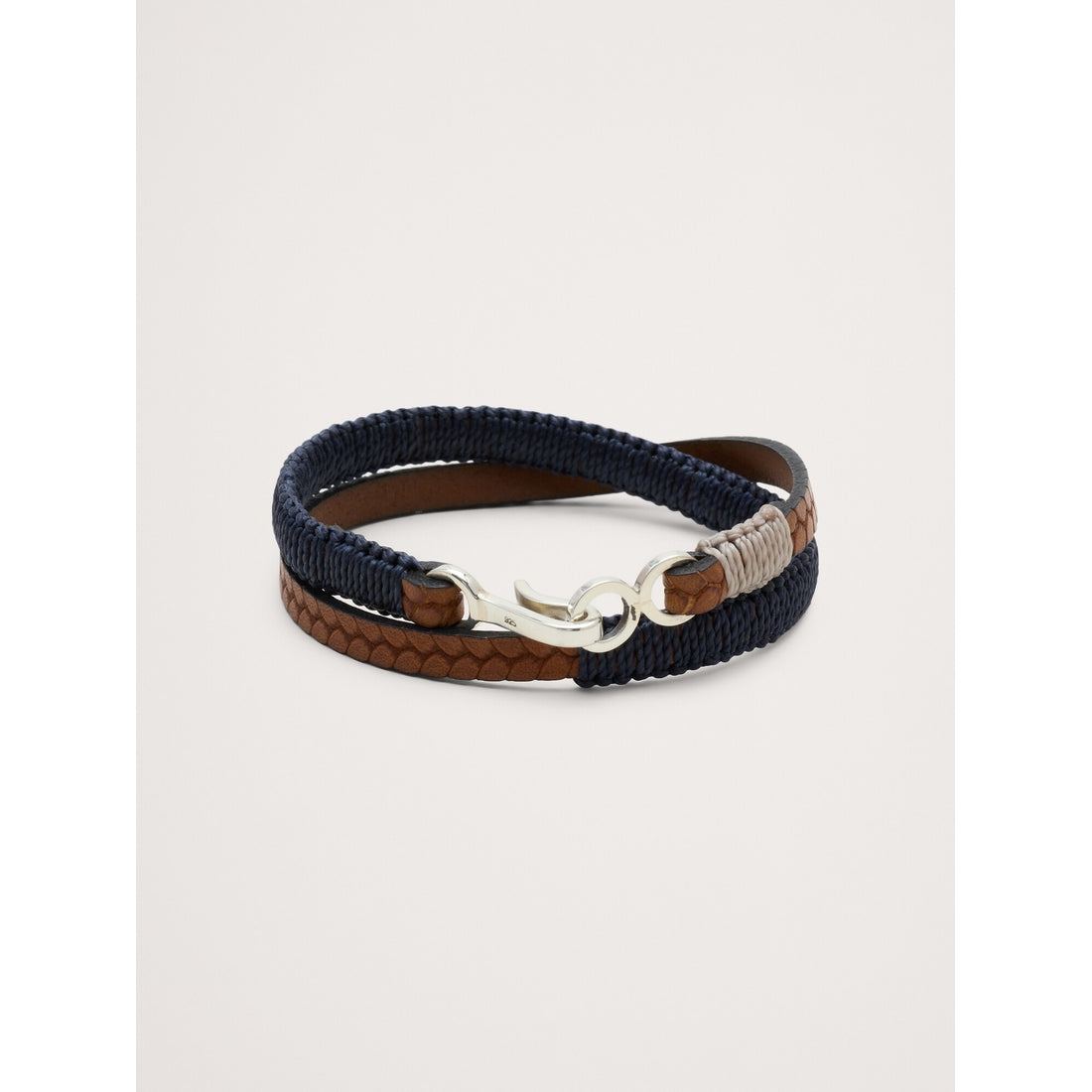 Men's Hand-Knotted Embossed Leather Bracelet By Caputo & Co